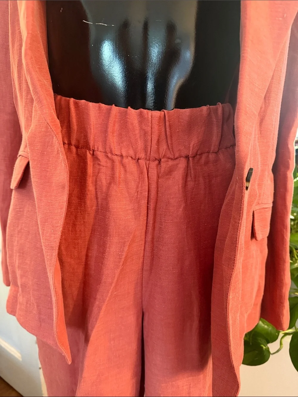 NWT J Crew Coral Willa Single Button Linen-Cupro Blazer Size 16